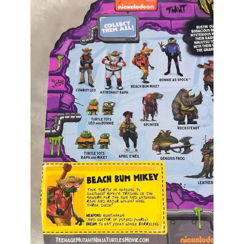 TMNT Teenage Ninja Turtles Mutant Mayhem BEACH BUM MIKEY 4